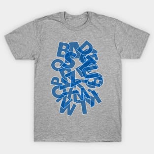 Simple blue font T-Shirt